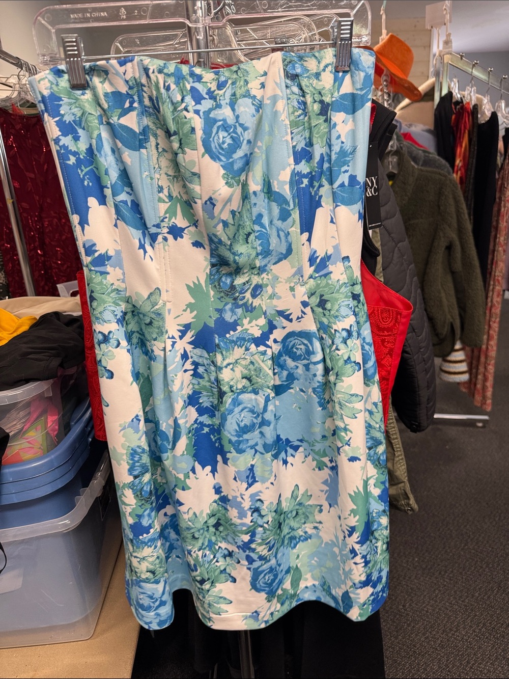 New York and company strapless dress L // 091835